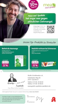 mea - meine apotheke Prospekt Unsere November-Angebote mit 4 Seiten