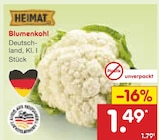 Blumenkohl im Angebot bei Netto Marken-Discount in Solingen Blumenkohl Angebote von Heimat bei Netto Marken-Discount Solingen für 1,49 €
