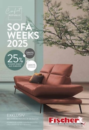 Polstermöbel Fischer Prospekt für Seeon mit 8 Seiten Polstermöbel Fischer Prospekt für Seeon: "Comfort REPUBLIC - SOFA WEEKS 2025", 8 Seiten, 04.05.2025 - 11.05.2025