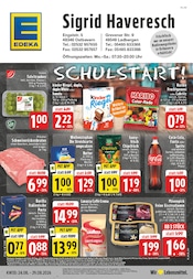 EDEKA Supermarkt Prospekt der aktuellen Woche mit 28 Seiten, gültig von 24.08.2026 bis 29.08.2026, in Tecklenburg und Umgebung Aktueller EDEKA Supermarkt Prospekt in Tecklenburg und Umgebung, "Aktuelle Angebote" mit 28 Seiten, 24.08.2026 - 29.08.2026