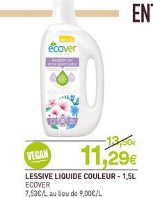 Lessive liquide couleur - NaturéO à Sevran Lessive liquide couleur en promo chez NaturéO Sevran à 11,29 €