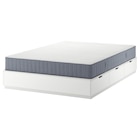 Bettgestell + Aufbewahrung+Matratze weiß/Valevåg fest 140x200 cm von NORDLI für 568,00 € bei IKEA im Angebot Bettgestell + Aufbewahrung+Matratze weiß/Valevåg fest 140x200 cm von NORDLI im aktuellen IKEA Prospekt