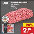 Aktuelles Schweine Hackfleisch zum Braten Angebot bei Netto Marken-Discount in Rostock ab 2,19 €