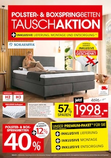 Zurbrüggen Prospekt der aktuellen Woche, gültig von 27.08.2026 bis 14.09.2026 Aktueller Zurbrüggen Prospekt "POLSTER- & BOXSPRINGBETTEN TAUSCHAKTION" mit 4 Seiten