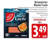 EDEKA Grasbrunn - Norwegischer Räucher-Lachs Angebot im Prospekt Norwegischer Räucher-Lachs bei EDEKA im Grasbrunn Prospekt für 3,49 €