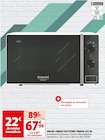 MICRO-ONDES MWHA 101 W - HOTPOINT en promo chez Auchan Supermarché Viry-Châtillon à 67,99 €