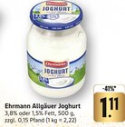 Aktuelles Allgäuer Joghurt Angebot bei E center in Freiburg (Breisgau) ab 1,11 €