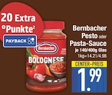 Pesto oder Pasta-Sauce im EDEKA Prospekt Pesto oder Pasta-Sauce von Bernbacher im aktuellen EDEKA Prospekt für 1,99 €