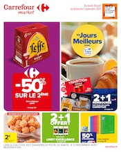 Prospectus Carrefour Market à Saint-Pol-sur-Ternoise, "les Jours Meilleurs avec Les Produits Carrefour", 60 pages de promos valables du 26/08/2025 au 07/09/2025