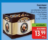 Weissbier im Angebot bei Marktkauf in Hof Weissbier Angebote von Franziskaner bei Marktkauf Hof für 13,99 €