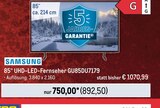 85“ UHD-LED-Fernseher GU85DU7179 von Samsung im aktuellen Metro Prospekt für 892,50 €