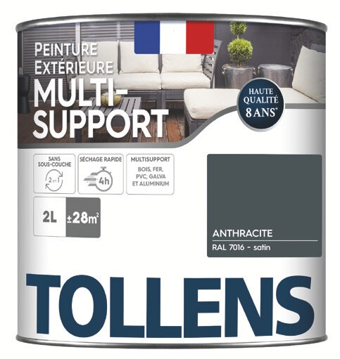 AUCHAN Peinture bois satin Blanc pas cher 