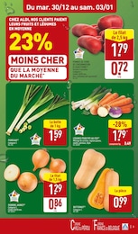 Prix et réduction Oignon dans le prospectus Aldi en cours Offre Oignon dans le catalogue Aldi du moment à la page 3