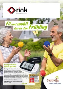 Aktueller RiNK Rehaservice GmbH & Co. KG Prospekt "Fit und mobil durch den Frühling" Seite 1 von 6 Seiten für Sulzbach
