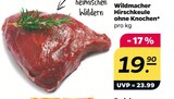 Hirschkeule ohne Knochen von Wildmacher im aktuellen Netto mit dem Scottie Prospekt für 19,90 €