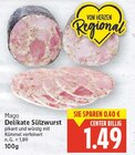 Delikate Sülzwurst von Mago für 1,49 € bei E center im Angebot Delikate Sülzwurst von Mago im aktuellen E center Prospekt