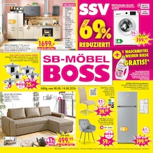 SB Möbel Boss Prospekt für Rhens: "SSV", 12 Seiten, 08.08.2026 - 14.08.2026