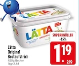 Original Brotaufstrich im EDEKA Prospekt Original Brotaufstrich von Lätta im aktuellen EDEKA Prospekt für 1,19 €
