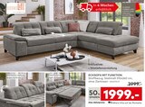 Aktuelles Ecksofa mit Funktion Angebot bei porta Möbel in Hannover ab 1.999,00 €