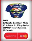 Wuerzmittel im Kaufland Prospekt Zottarella Basilikum-Minis von ZOTT im aktuellen Kaufland Prospekt