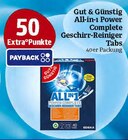 All-in-1 Power Complete Geschirr-Reiniger Tabs Angebote von Gut & Günstig bei Marktkauf Plauen