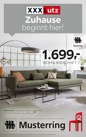 Aktueller XXXLutz Prospekt mit Wohnlandschaft, "Zuhause beginnt hier!", Seite 1