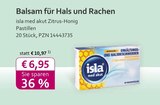 med akut Zitrus-Honig Pastillen im Angebot bei mea - meine apotheke in Halle med akut Zitrus-Honig Pastillen Angebote von isla bei mea - meine apotheke Halle für 6,95 €