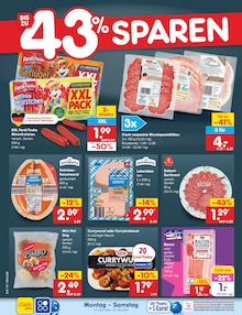 Fleisch im Netto Marken-Discount Prospekt "Aktuelle Angebote" mit 62 Seiten (Osnabrück)