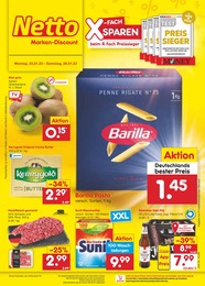 Netto Marken-Discount Prospekt "Aktuelle Angebote" für Schmatzfeld, 46 Seiten, 23.01.2023 - 28.01.2023