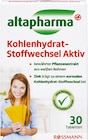 Fett-Reduktion Aktiv oder Kohlenhydrat-Stoffwechsel Aktiv von Altapharma im aktuellen Rossmann Prospekt für 3,99 €