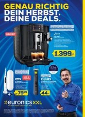 Kaffeeautomat im EURONICS Prospekt in Wuppertal Aktueller EURONICS Prospekt mit Kaffeeautomat, "GENAU RICHTIG. DEIN HERBST. DEINE DEALS.", Seite 1