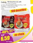 Promo 100 dosettes de café à 6,59 € dans le catalogue Norma à Uckange