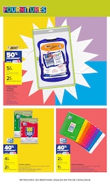Prix et réduction Fournitures Scolaires dans le prospectus Carrefour en cours Offre Fournitures Scolaires dans le catalogue Carrefour du moment à la page 58