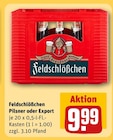 Aktuelle Bier Angebote bei REWE in Plauen Aktuelles Pilsner oder Export Angebot bei REWE in Plauen ab 9,99 €