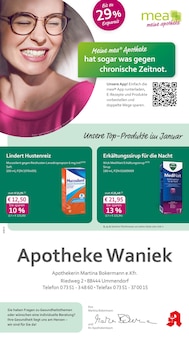 mea - meine apotheke Prospekt der KW 2 "Unsere Januar-Angebote" Aktueller mea - meine apotheke Prospekt "Unsere Januar-Angebote" Seite 1 von 4 Seiten