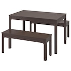 Aktuelles Tisch und 2 Bänke dunkelbraun/dunkelbraun Angebot bei IKEA in Siegen (Universitätsstadt) ab 398,98 €