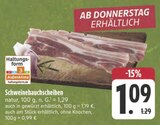 Schweinebauchscheiben natur Angebote bei EDEKA Weimar für 0,99 €