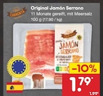 Original Jamón Serrano Angebote von Las Cuarenta bei Netto Marken-Discount Solingen für 1,79 €