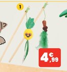 BAGUETTE CHAT SUMMER BEACH - 40CM - CROCI dans le catalogue Animalis