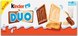 Biscuits Duo Chocolat au Lait et Blanc - KINDER en promo chez Intermarché Hyper Pau à 1,43 €