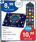 Tee Wohlfühlkalender 2025 von Pukka für 8,99 € bei budni im Angebot Tee Wohlfühlkalender 2025 von Pukka im aktuellen budni Prospekt