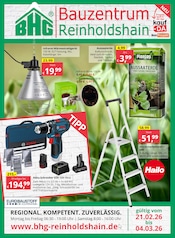 Bauzentrum Reinholdshain Baumärkte Prospekt der aktuellen Woche mit 8 Seiten, gültig von 21.02.2026 bis 04.03.2026, in Freital und Umgebung Aktueller Bauzentrum Reinholdshain Baumärkte Prospekt in Freital und Umgebung, "REGIONAL.KOMPETENT.ZUVERLÄSSIG." mit 8 Seiten, 21.02.2026 - 04.03.2026
