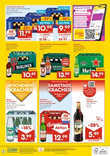 Bier im Netto Marken-Discount Prospekt "DER ORT, AN DEM DU IMMER AUSGEZEICHNETE PREISE FINDEST." mit 2 Seiten (Cottbus)
