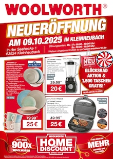 Aktueller Woolworth Prospekt "NEUERÖFFNUNG IN KLEINHEUBACH" Seite 1 von 8 Seiten für Kleinheubach