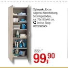 Schrank Angebote bei Opti-Wohnwelt Neubrandenburg für 99,90 €