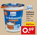 Haltbarer Schmand von Gutes Land im aktuellen Netto Marken-Discount Prospekt für 0,69 €