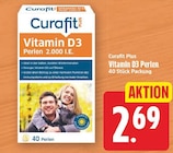 Vitamin D3 Perlen von Curafit Plus für 2,69 € bei E center im Angebot Vitamin D3 Perlen von Curafit Plus im aktuellen E center Prospekt