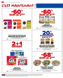 Prix et réduction Dolce Gusto dans le prospectus Carrefour Market en cours Offre Dolce Gusto dans le catalogue Carrefour Market du moment à la page 4