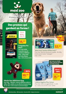 Catalogue Maxi Zoo de la semaine "Des promos qui gardent en forme !" avec 12 pages, valide du 28/01/2026 au 04/02/2026 pour Lanester et alentours Prospectus Maxi Zoo de la semaine "Des promos qui gardent en forme !" avec 12 pages, valide du 28/01/2026 au 04/02/2026 pour Lanester et alentours