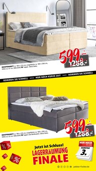 Boxspringbett im aktuellen Polstermöbel Fischer Prospekt (Nürnberg) Boxspringbett im Polstermöbel Fischer Prospekt "GRÖSSTE LAGERRÄUMUNG" mit 9 Seiten (Nürnberg)